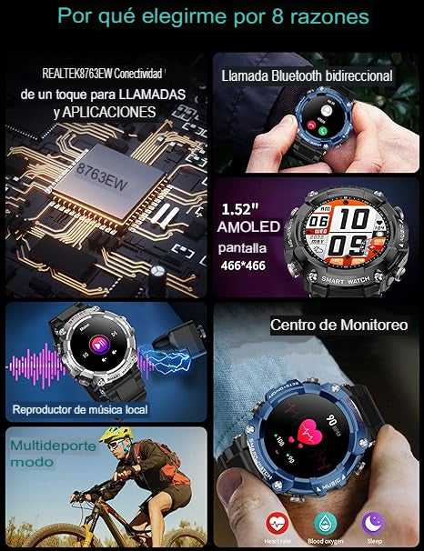 WatchPods - reloj inteligente con auriculares integrados - Envío Gratis