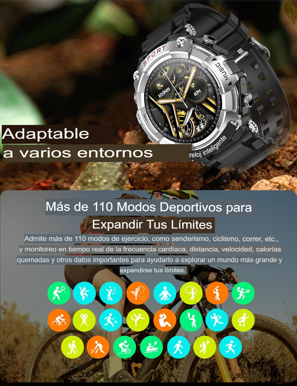 WatchPods - reloj inteligente con auriculares integrados - Envío Gratis