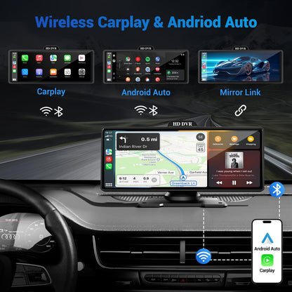 Apple Carplay - Pantalla para automóvil, pantalla táctil HD de 9 pulgadas